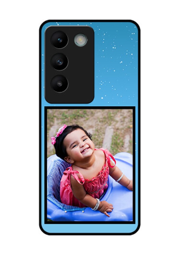 Vivo Y200E 5G Custom Glass Phone CaseWave Pattern Colorful Design