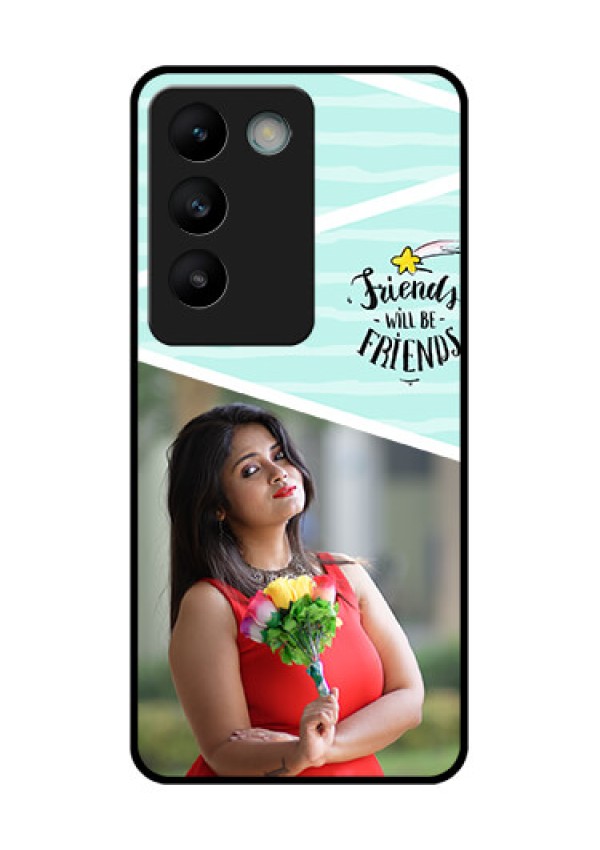 Vivo Y200E 5G Custom Glass Phone CaseFriends Picture Icon Design