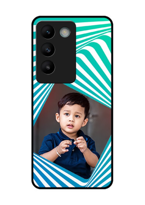 Vivo Y200E 5G Custom Glass Phone CaseAbstract Spiral Design
