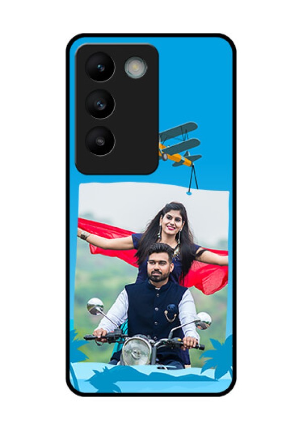 Vivo Y200E 5G Custom Glass Phone CaseTraveller Design