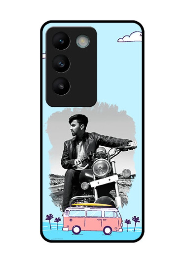 Vivo Y200E 5G Custom Glass Phone CaseTravel and Adventure Design