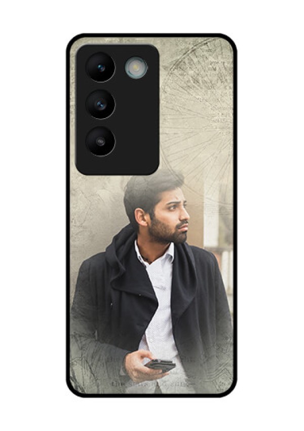 Vivo Y200E 5G Custom Glass Phone CaseWith Vintage Design