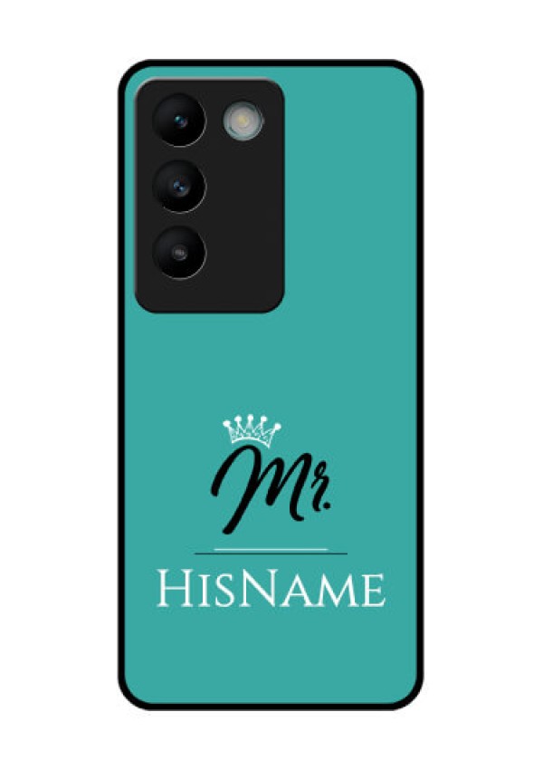 Vivo Y200E 5G Custom Glass Phone CaseMr With Name Design