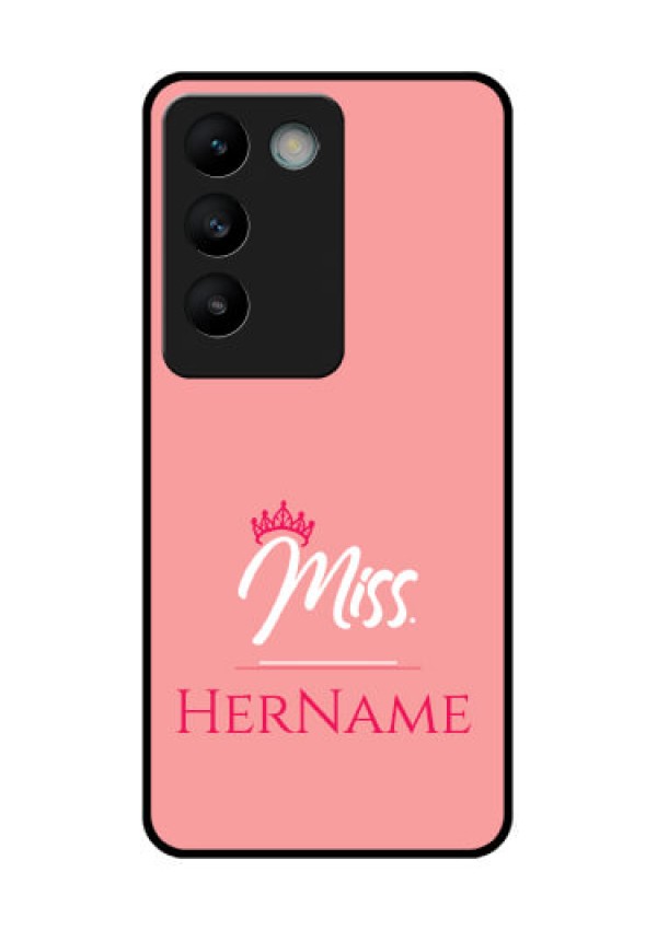 Vivo Y200E 5G Custom Glass Phone CaseMrs With Name Design