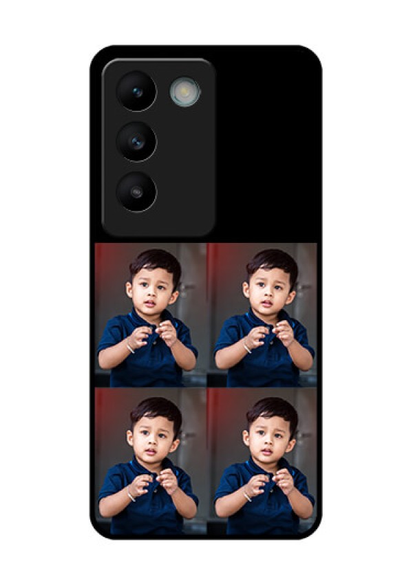 Vivo Y200E 5G Custom Glass Phone Case4 Image Holder Design