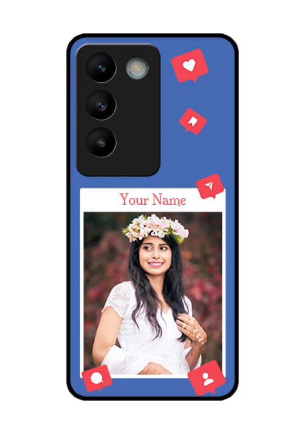 Vivo Y200E 5G Custom Glass Phone CaseLike Share And Comment Design