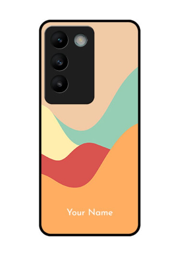 Vivo Y200E 5G Custom Glass Phone CaseOcean Waves Multi - Colour Design