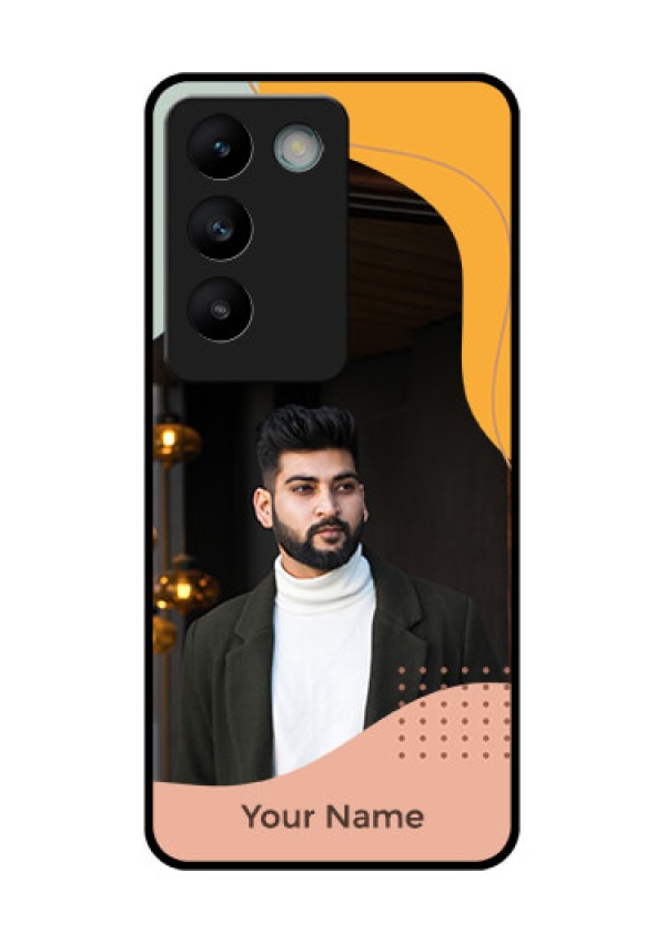 Vivo Y200E 5G Custom Glass Phone CaseTri - Coloured Overlay Design