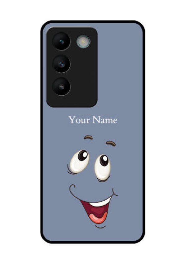 Vivo Y200E 5G Custom Glass Phone CaseLaughing Cartoon Face Design