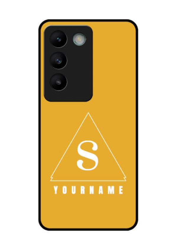 Vivo Y200E 5G Custom Glass Phone CaseSimple Triangle Design