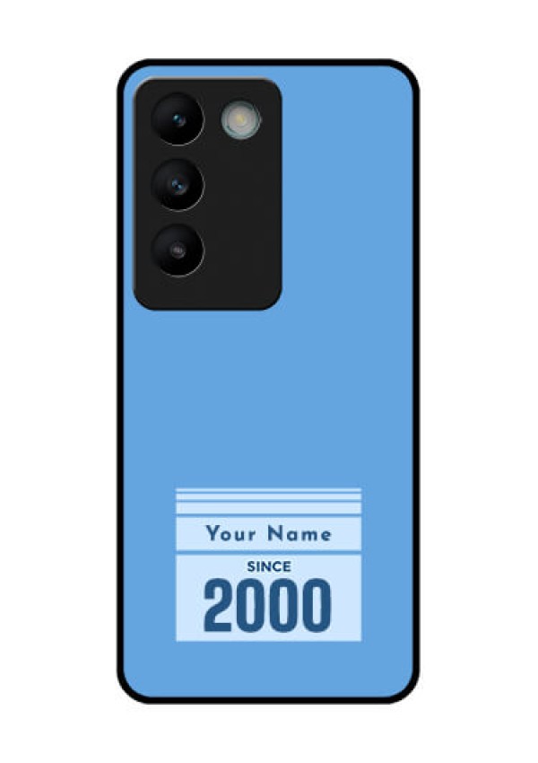 Vivo Y200E 5G Custom Glass Phone CaseCustom Year Of Birth Design