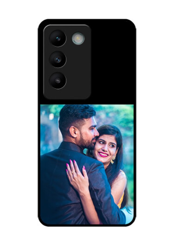 Vivo Y200E 5G Custom Glass Phone Case - Upload Full Picture With Custom Color Design