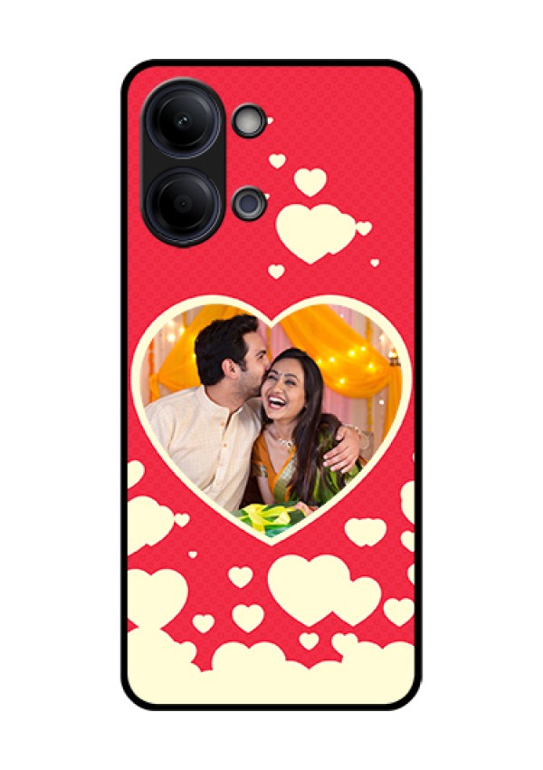 Vivo Y21 5G Custom Glass Phone Case - Love Symbols Phone Cover Design