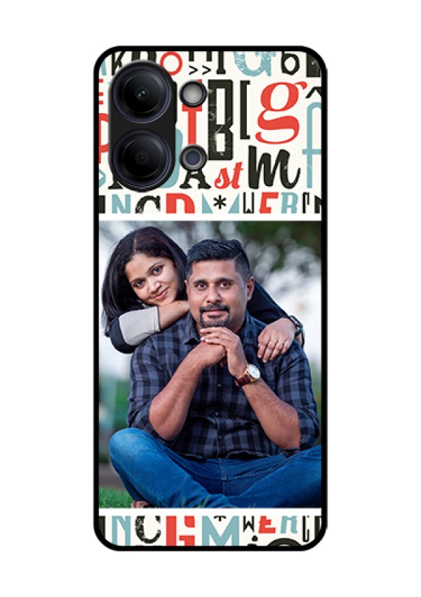 Vivo Y21 5G Custom Glass Phone Case - Alphabet Design