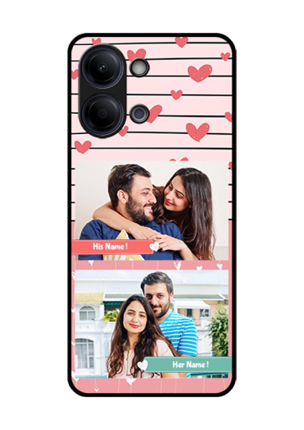 Vivo Y21 5G Custom Glass Phone Case - Photo With Heart Design