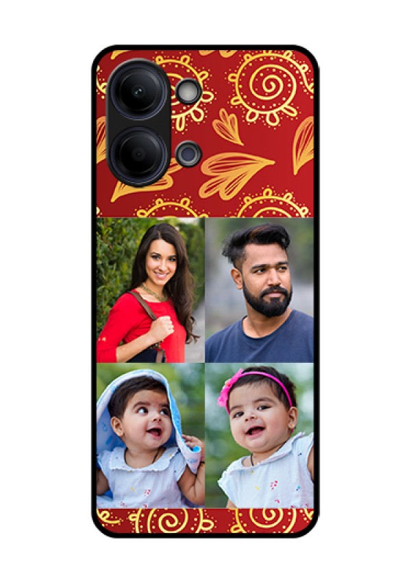 Vivo Y21 5G Custom Glass Phone Case - 4 Image Traditional Design
