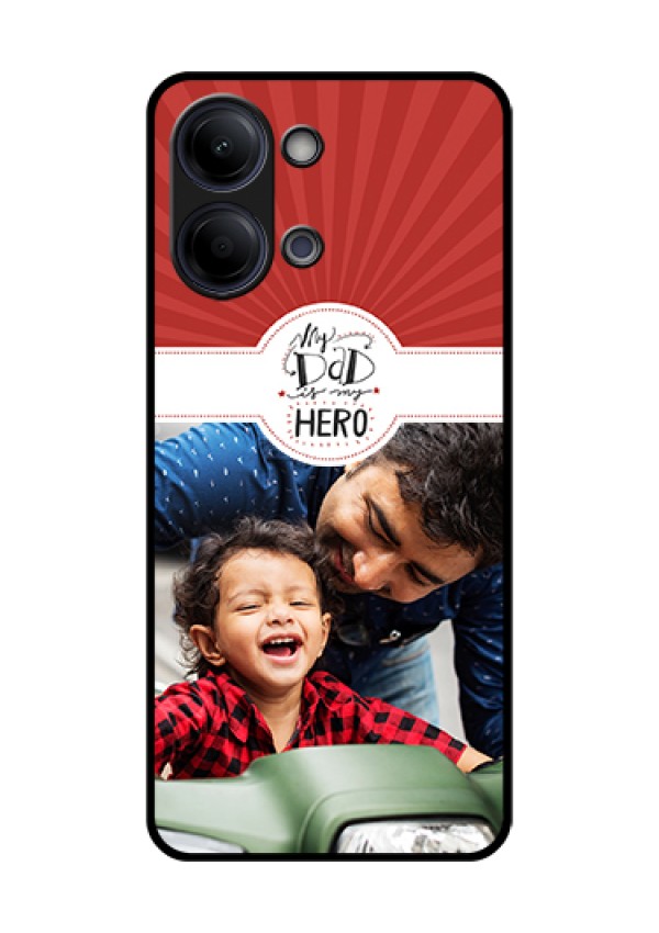 Vivo Y21 5G Custom Glass Phone Case - My Dad Hero Design