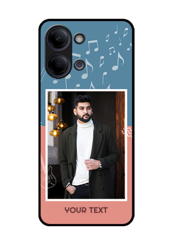 Vivo Y21 5G Custom Glass Phone Case - With Color Musical Note Design