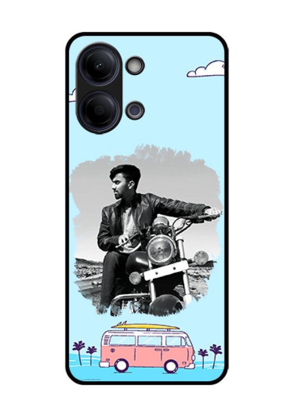 Vivo Y21 5G Custom Glass Phone Case - Travel & Adventure Design