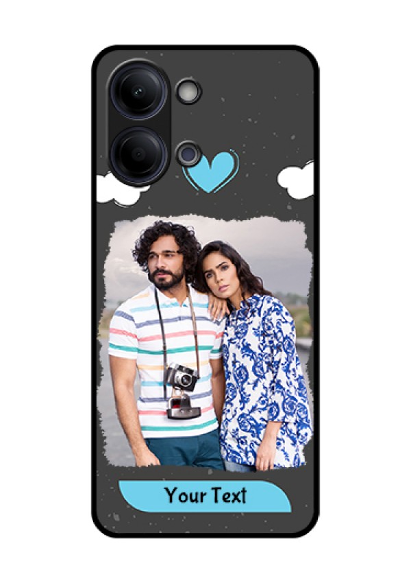Vivo Y21 5G Custom Glass Phone Case - Splashes With Love Doodles Design