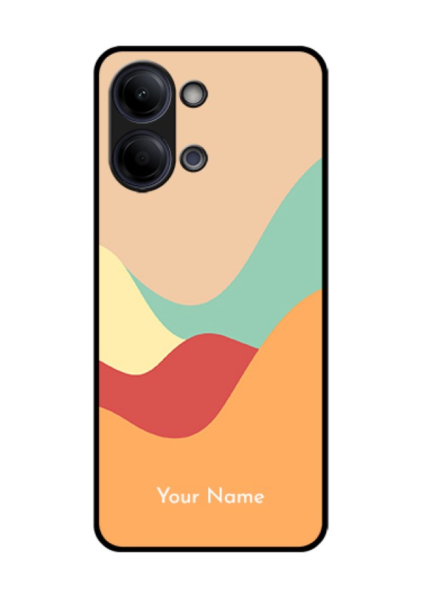 Vivo Y21 5G Custom Glass Phone Case - Ocean Waves Multi - Colour Design