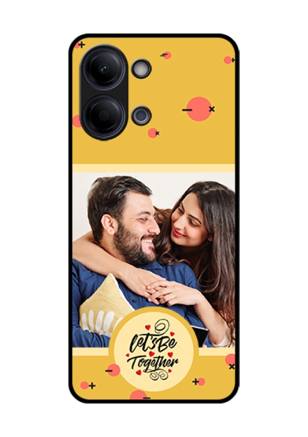 Vivo Y21 5G Custom Glass Phone Case - Lets Be Together Design