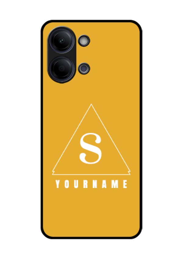 Vivo Y21 5G Custom Glass Phone Case - Simple Triangle Design