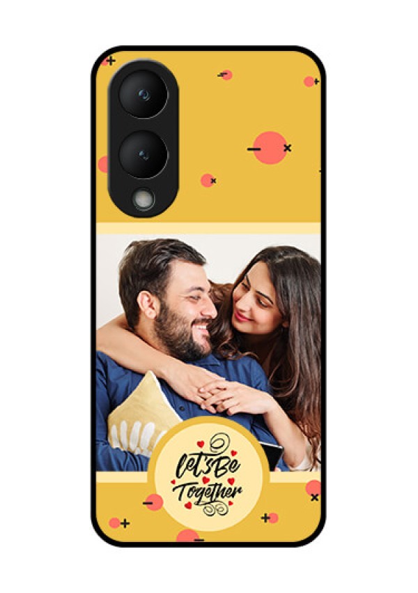 Vivo Y28 5G Custom Glass Phone Case - Lets Be Together Design