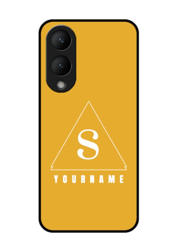 Vivo Y28 5G Custom Glass Phone Case - Simple Triangle Design