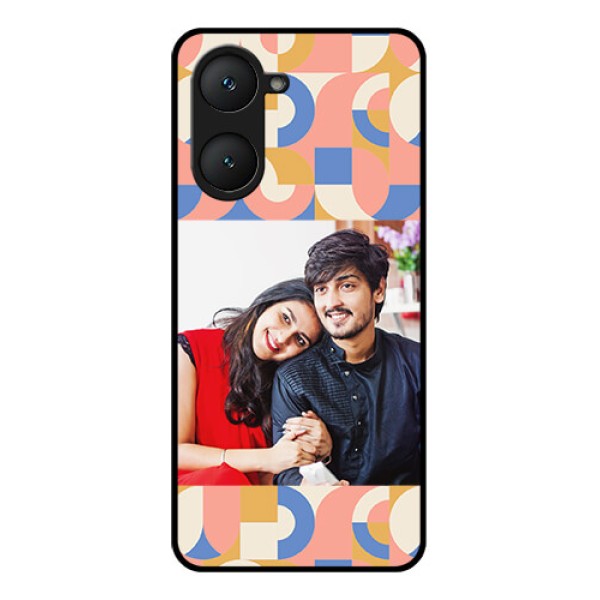 Vivo Y28e 5G Custom Glass Phone Case - Semi - Circle Maze Pattern Design