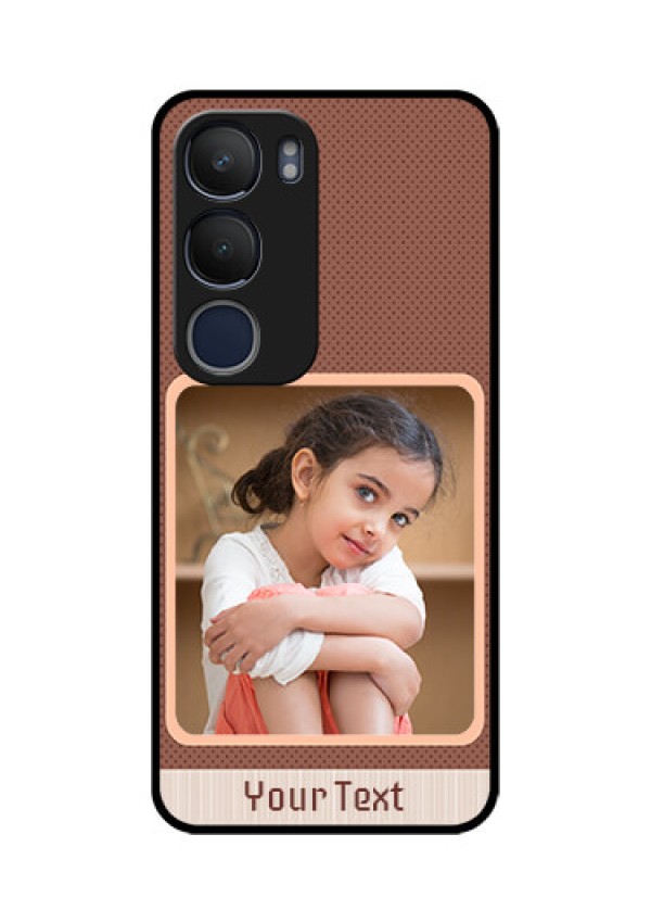 Vivo Y29 5G Custom Glass Phone CaseSimple Pic Upload Design