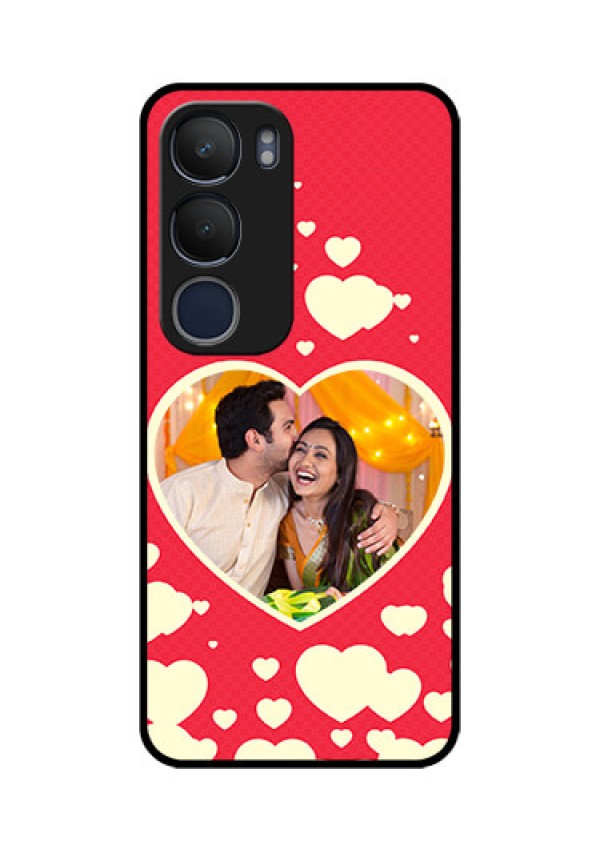 Vivo Y29 5G Custom Glass Phone CaseLove Symbols Phone Cover Design