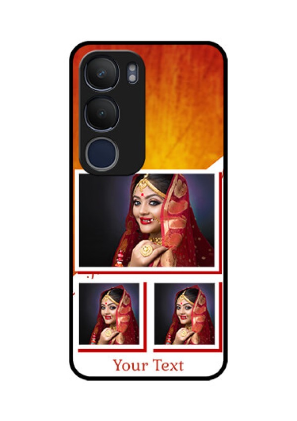Vivo Y29 5G Custom Glass Phone CaseWedding Memories Design