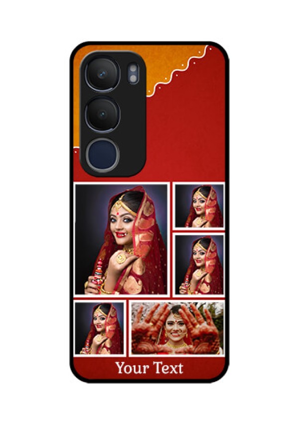 Vivo Y29 5G Custom Glass Phone CaseWedding Pic Upload Design
