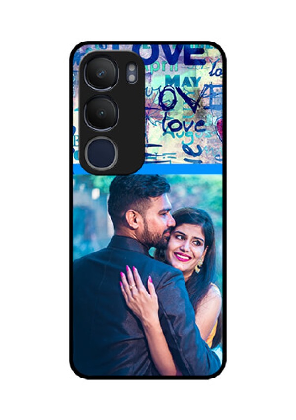 Vivo Y29 5G Custom Glass Phone CaseColorful Love Design