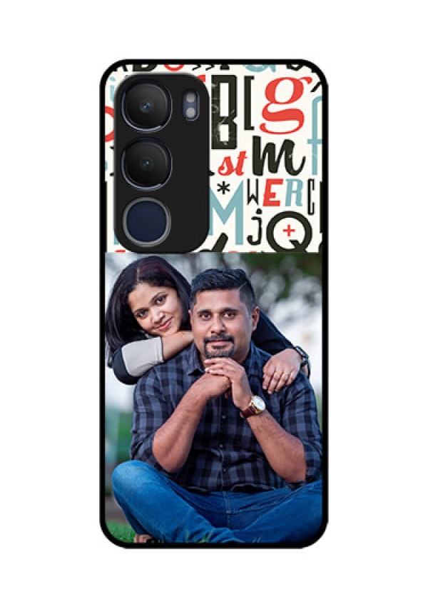 Vivo Y29 5G Custom Glass Phone CaseAlphabet Design