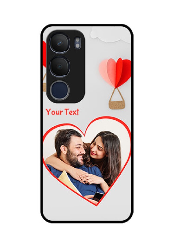 Vivo Y29 5G Custom Glass Phone CaseParachute Love Design