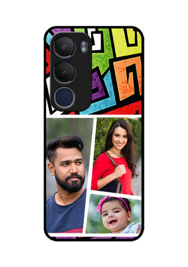 Vivo Y29 5G Custom Glass Phone CaseGraffiti Pattern Design
