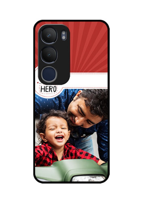 Vivo Y29 5G Custom Glass Phone CaseMy Dad Hero Design