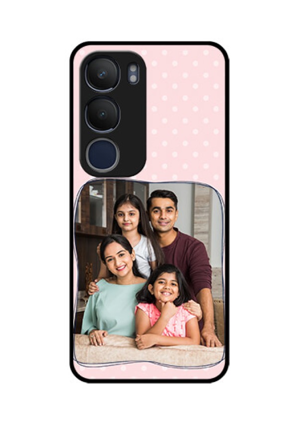 Vivo Y29 5G Custom Glass Phone CaseFamily With Dots Design