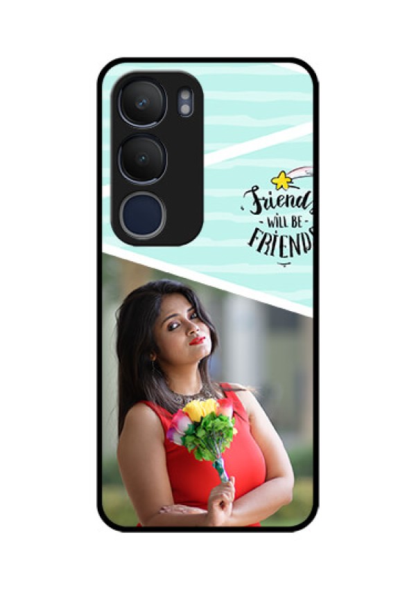 Vivo Y29 5G Custom Glass Phone CaseFriends Picture Icon Design