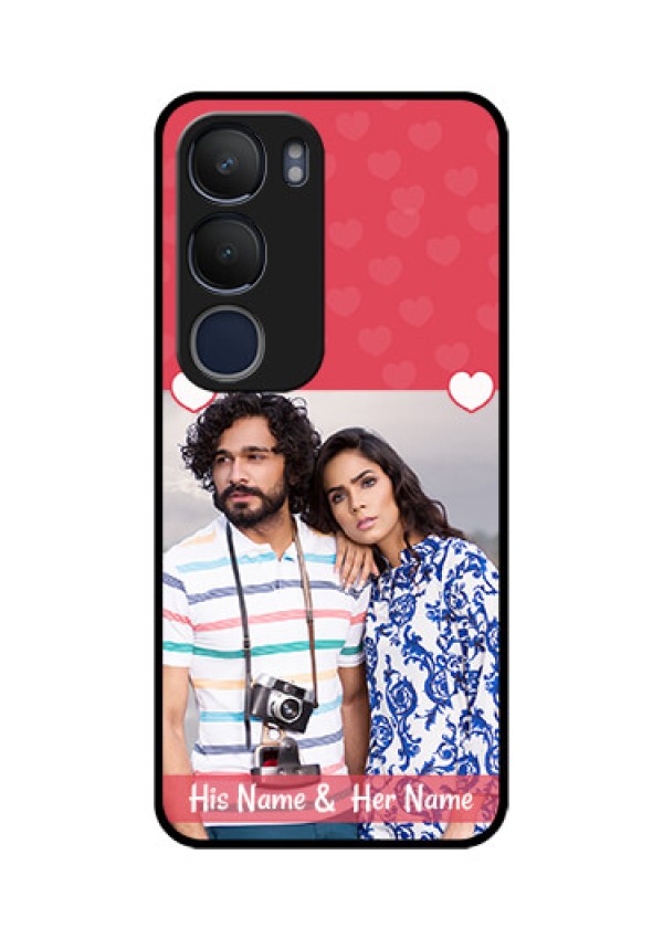 Vivo Y29 5G Custom Glass Phone CaseSimple Love Design