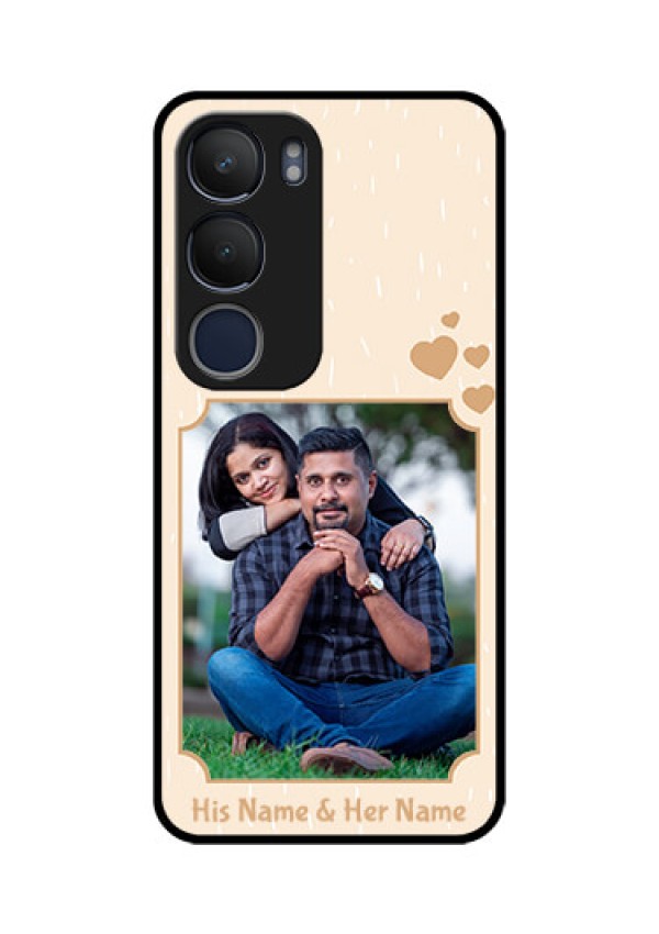 Vivo Y29 5G Custom Glass Phone CaseWith Confetti Love Design