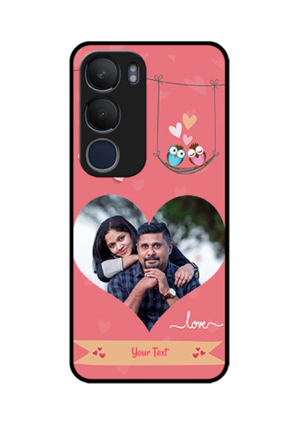 Vivo Y29 5G Custom Glass Phone CasePeach Color Love Design