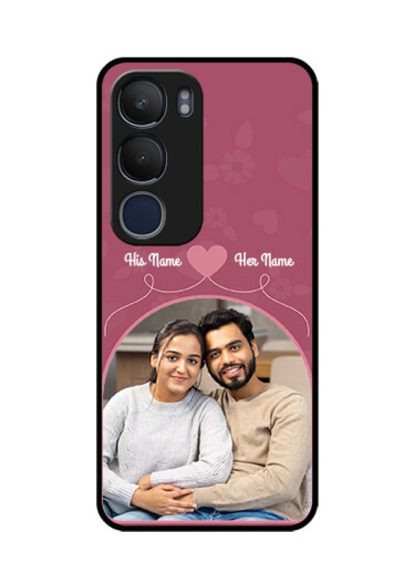 Vivo Y29 5G Custom Glass Phone CaseLove Floral Design