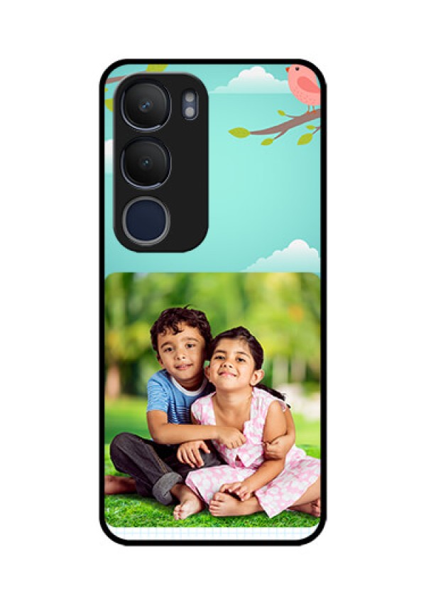 Vivo Y29 5G Custom Glass Phone CaseDoodle Love Design