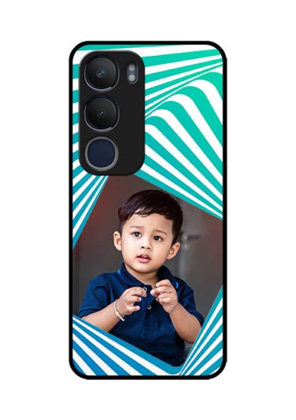 Vivo Y29 5G Custom Glass Phone CaseAbstract Spiral Design