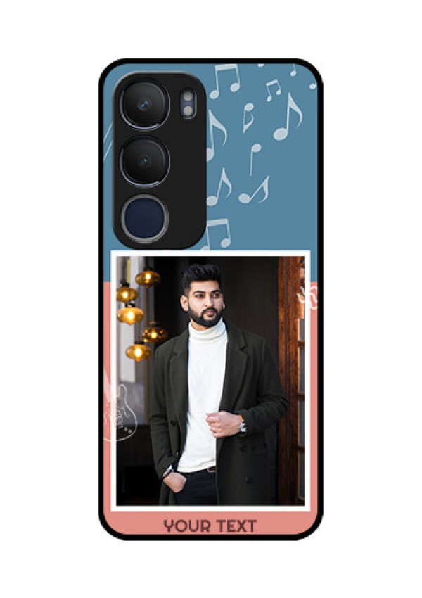 Vivo Y29 5G Custom Glass Phone CaseWith Color Musical Note Design