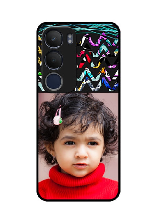 Vivo Y29 5G Custom Glass Phone CaseNeon Abstract Design