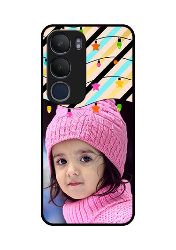 Vivo Y29 5G Custom Glass Phone CaseLights Hanging Design
